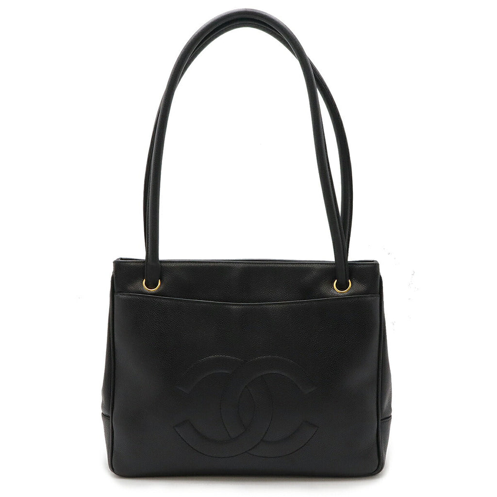 Chanel Caviar Skin Coco Mark 2way Tote Bag