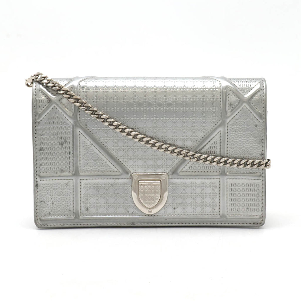 Christian Dior Diorama Patent Leather 2way Clutch Bag