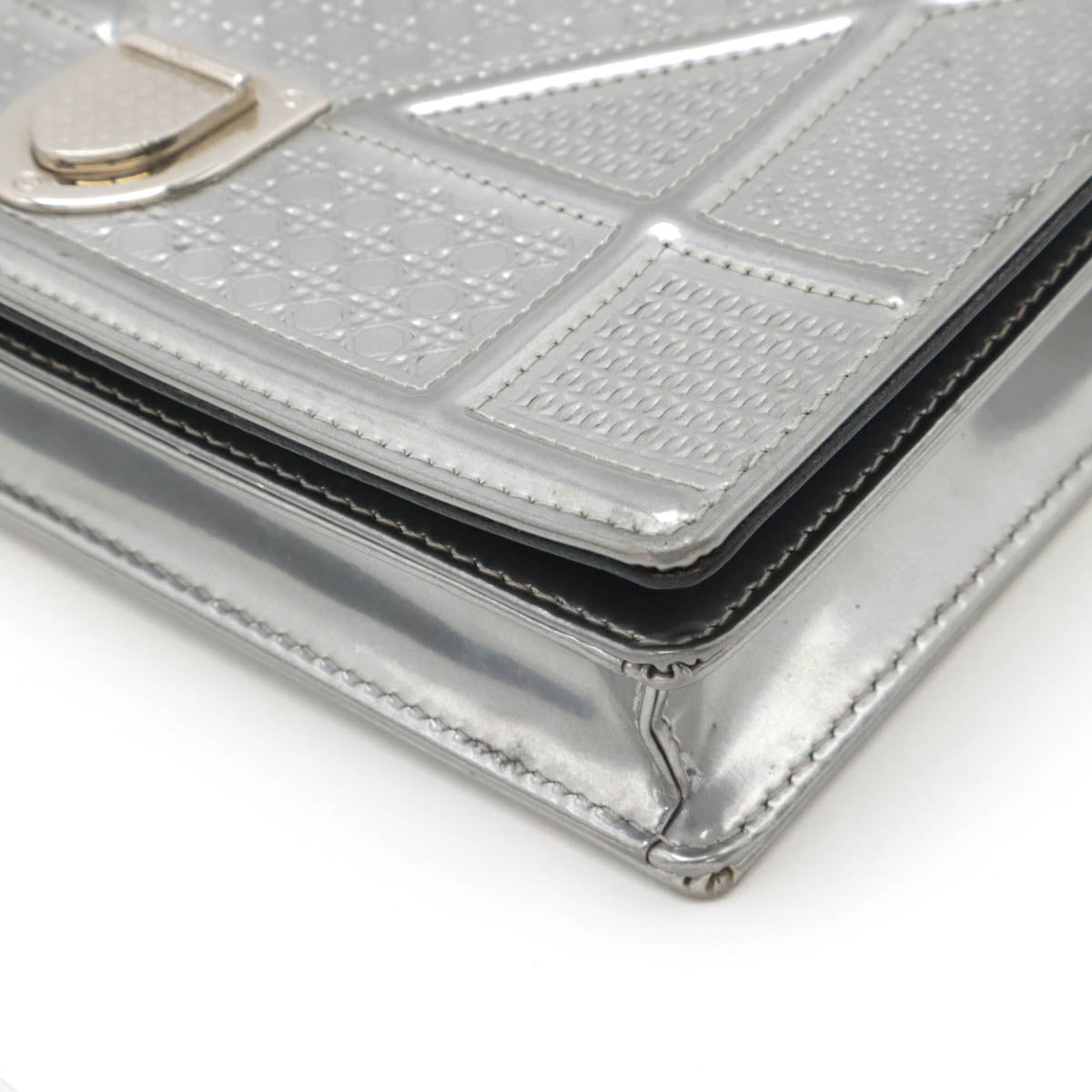 Christian Dior Diorama Patent Leather 2way Clutch Bag