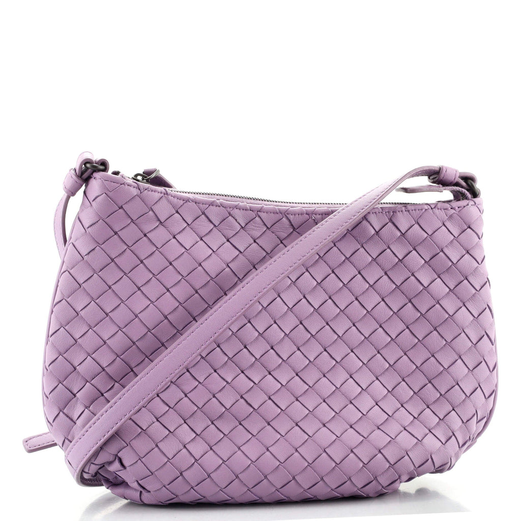 Saddle Zip Messenger Bag Intrecciato Nappa Mini