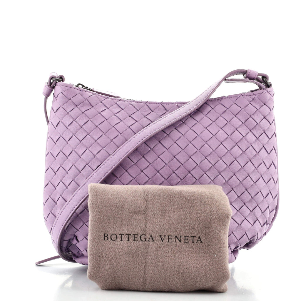 Saddle Zip Messenger Bag Intrecciato Nappa Mini