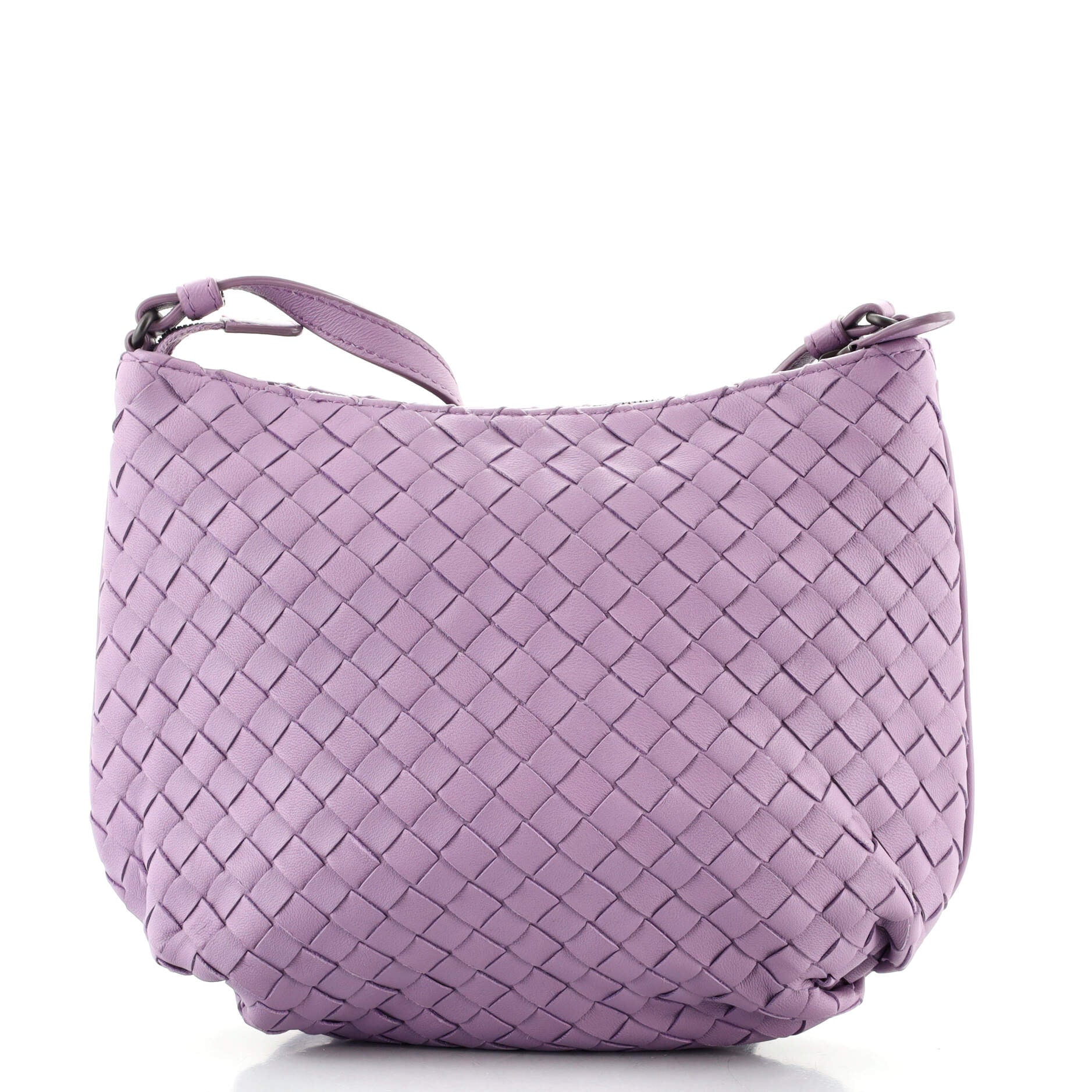 Saddle Zip Messenger Bag Intrecciato Nappa Mini