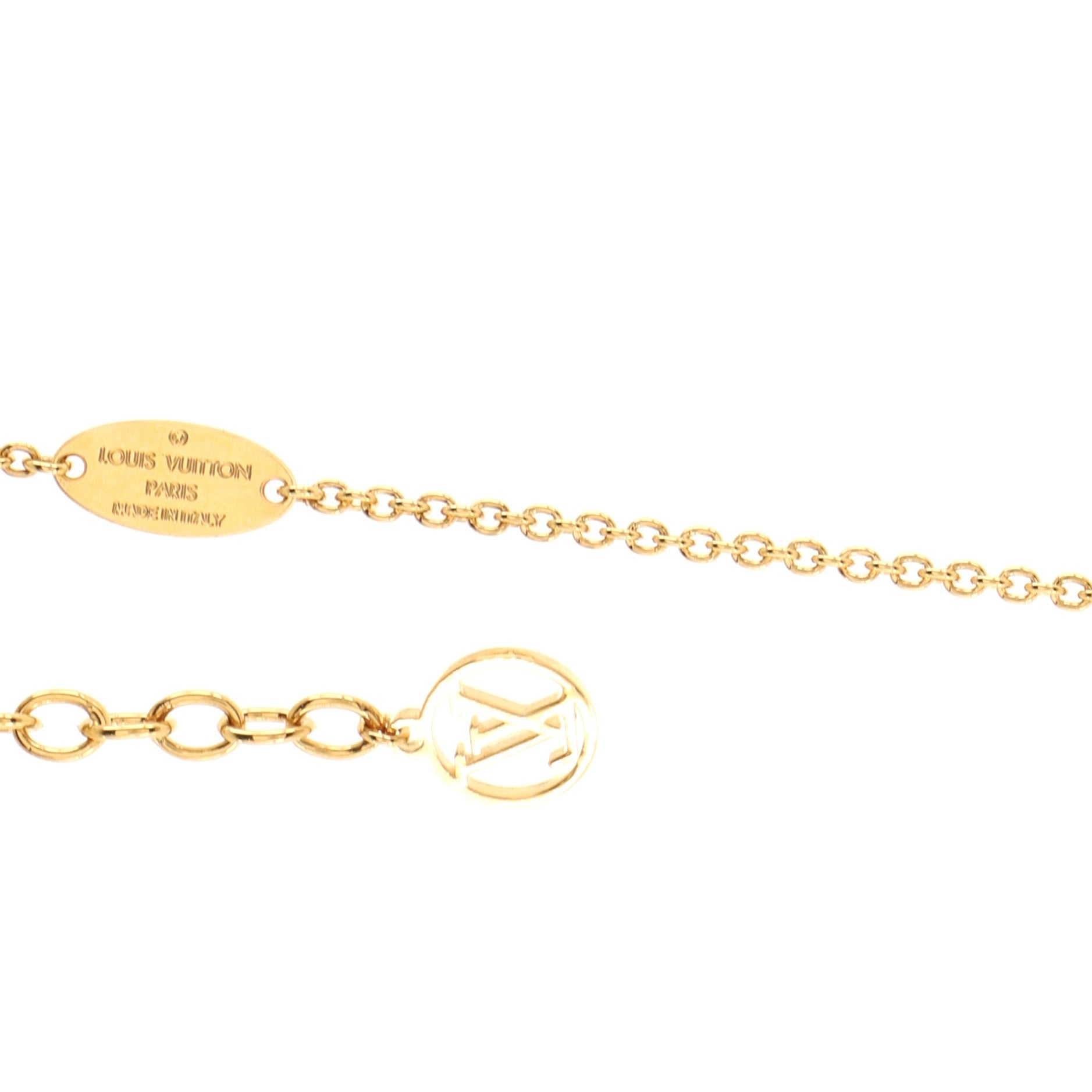 L To V Pendant Necklace Metal
