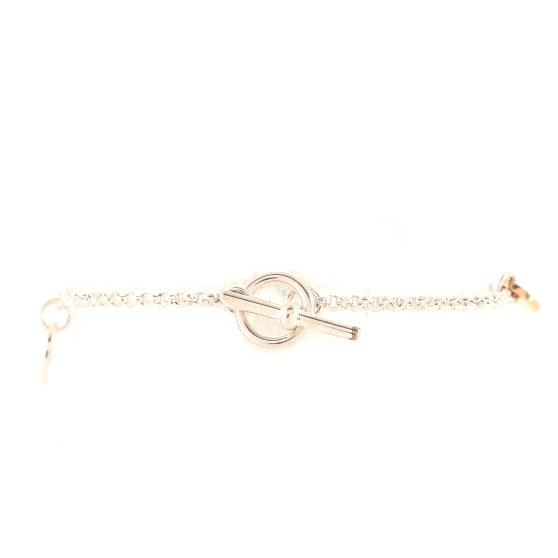 Ex-Libris Bracelet 18K Rose Gold and Sterling Silver