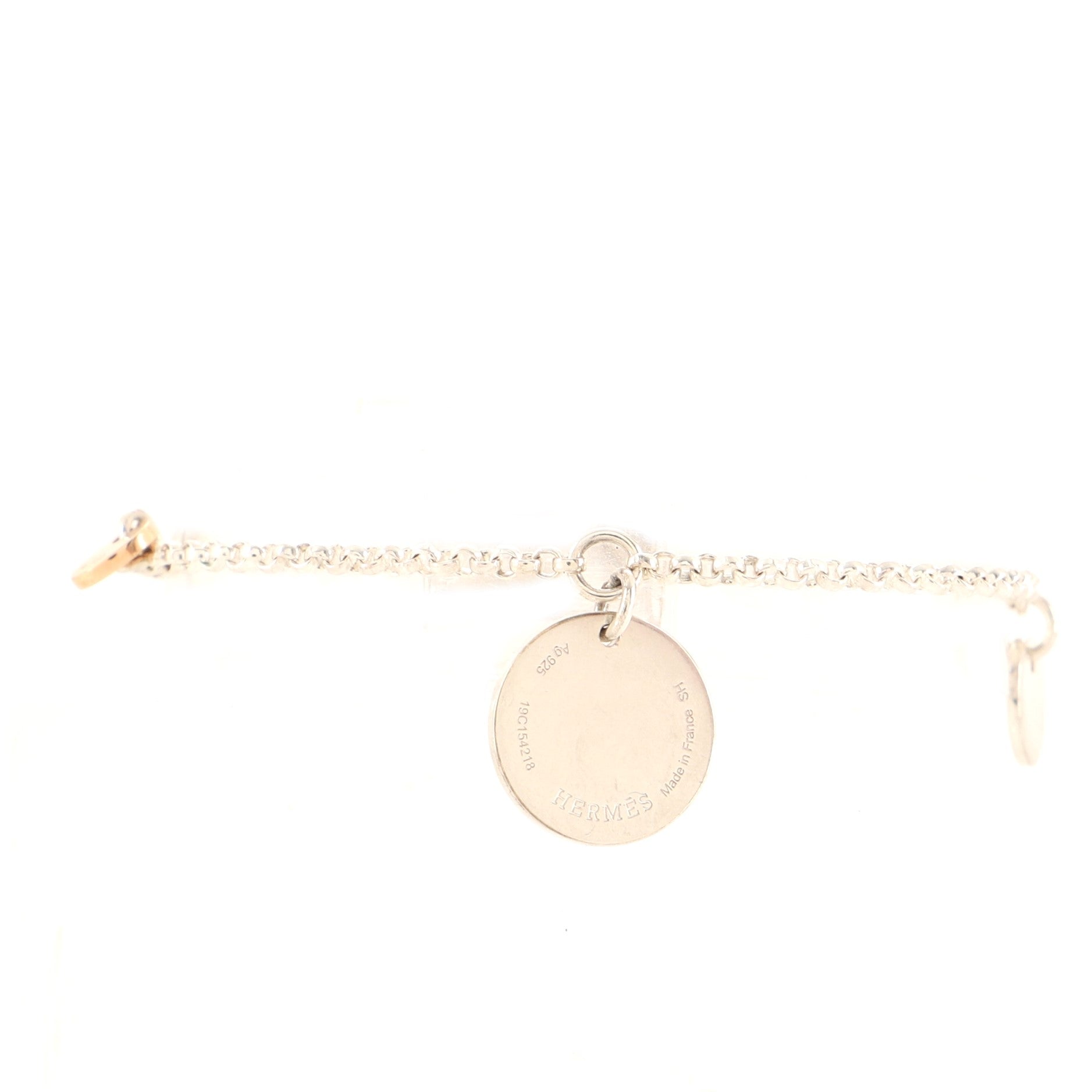 Ex-Libris Bracelet 18K Rose Gold and Sterling Silver