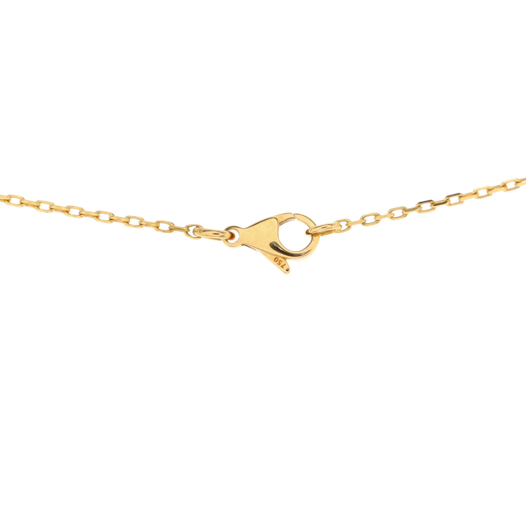 Fil de Camelia Flower Pendant Necklace 18K Yellow Gold
