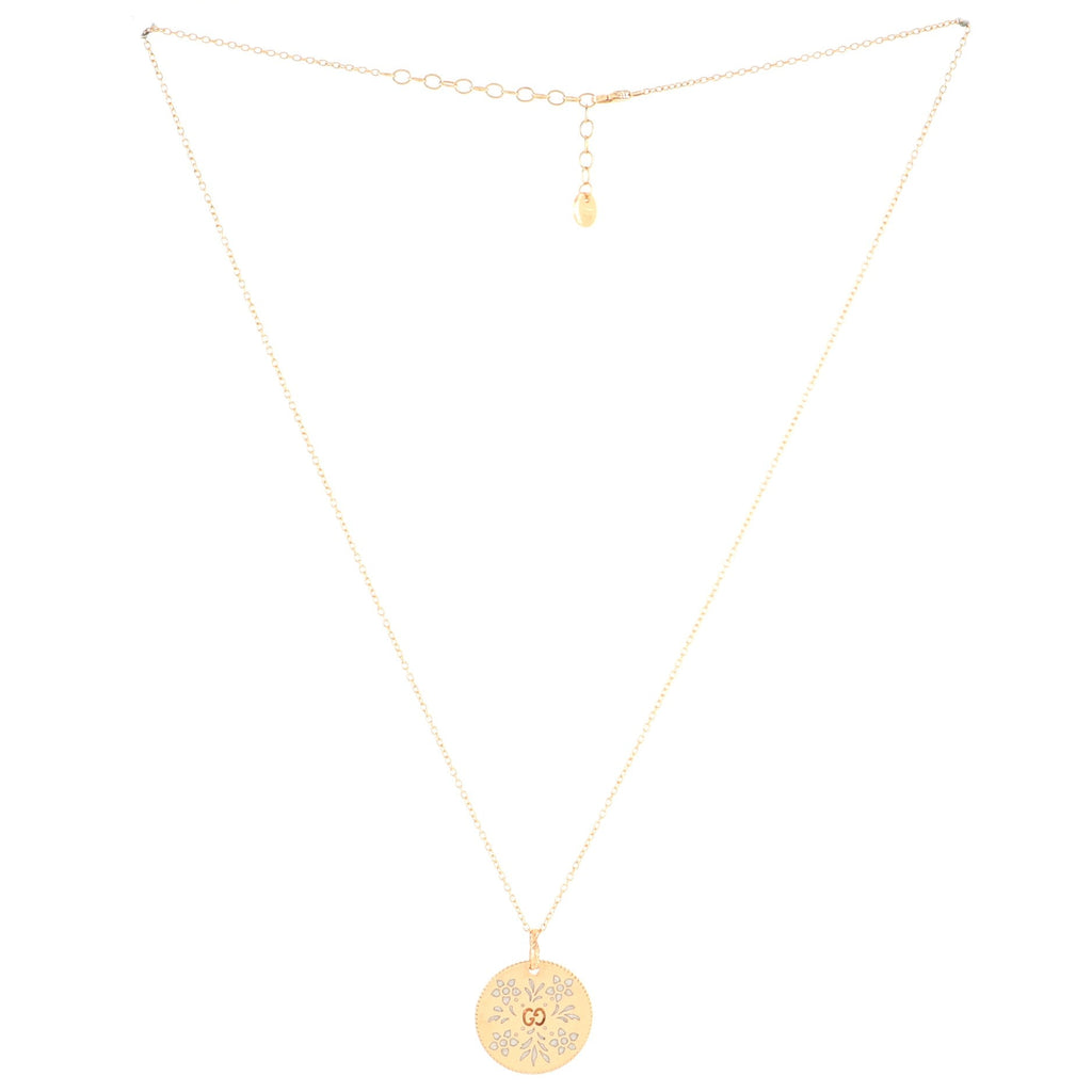 Icon Blooms Pendant Necklace 18K Rose Gold and Enamel