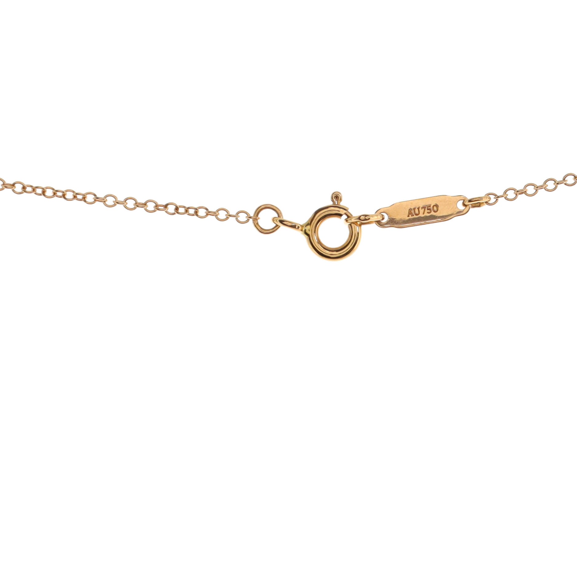 Bow Pendant Necklace 18K Rose Gold with Pink Sapphires Mini
