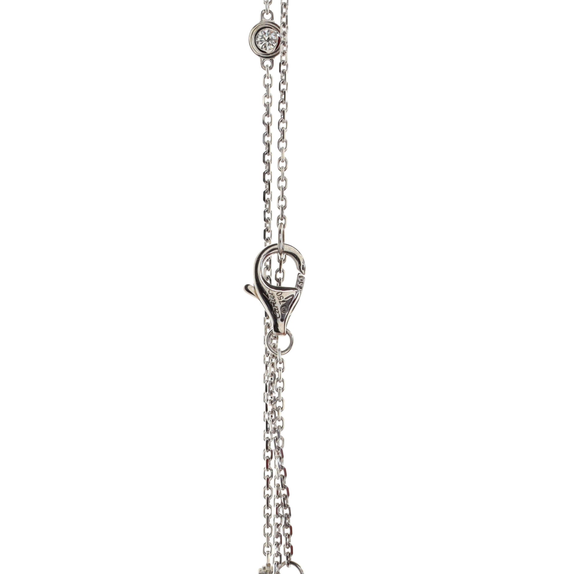 Diamants Legers 6 Diamonds Necklace 18K White Gold and Diamonds