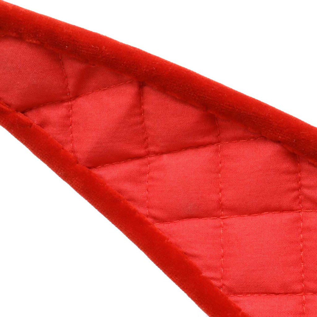 Chanel Velour Matelasse Headband Hair Accessory Red