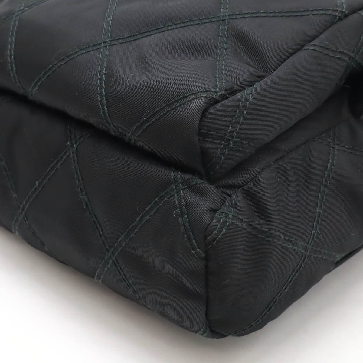 Prada Nylon Leather Quilting Mini Backpack 1B017