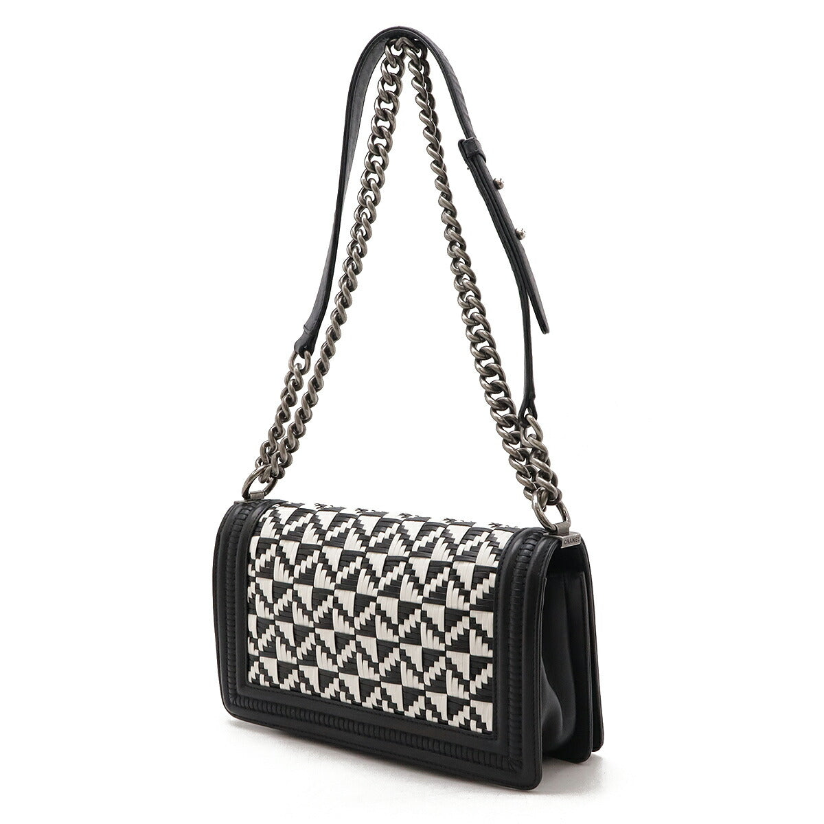 Chanel Leather Boy Chanel Matelasse Coco Mark 2way Chain Bag A67086