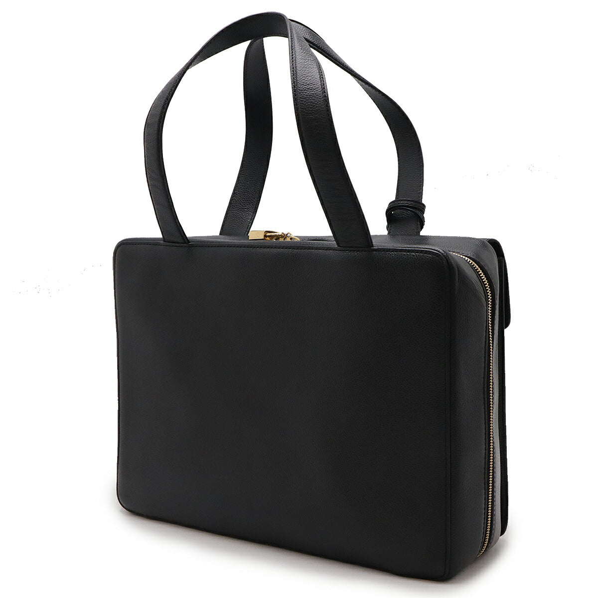Chanel Caviar Skin Coco Mark Business Bag 2way Briefcase