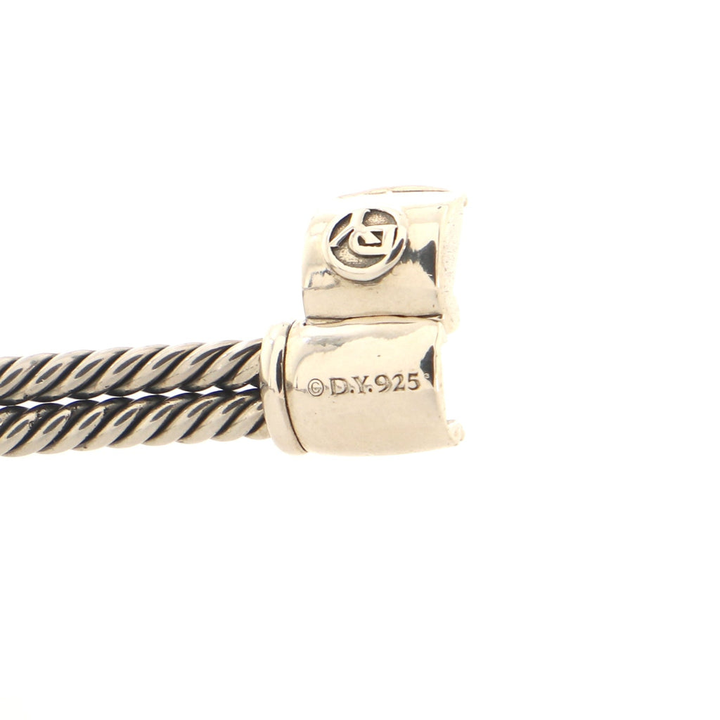Labyrinth Mini Loop Bracelet Sterling Silver with Diamonds 7mm