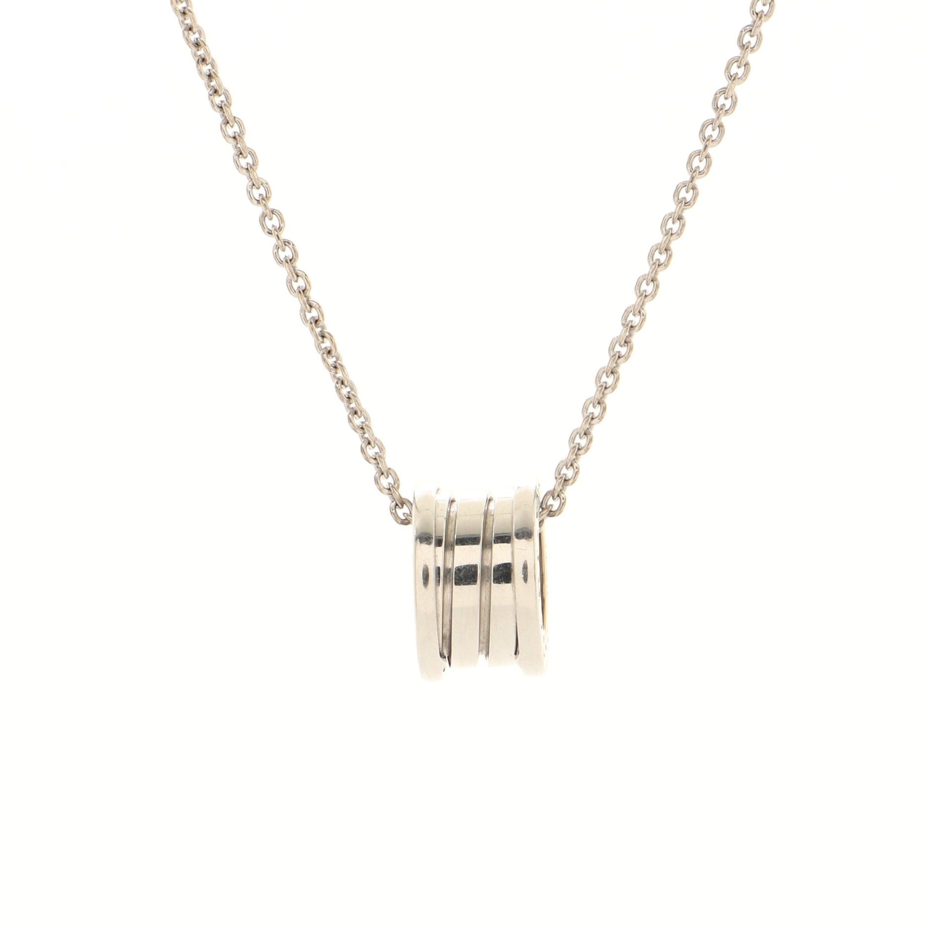B.Zero1 Pendant Necklace 18K White Gold