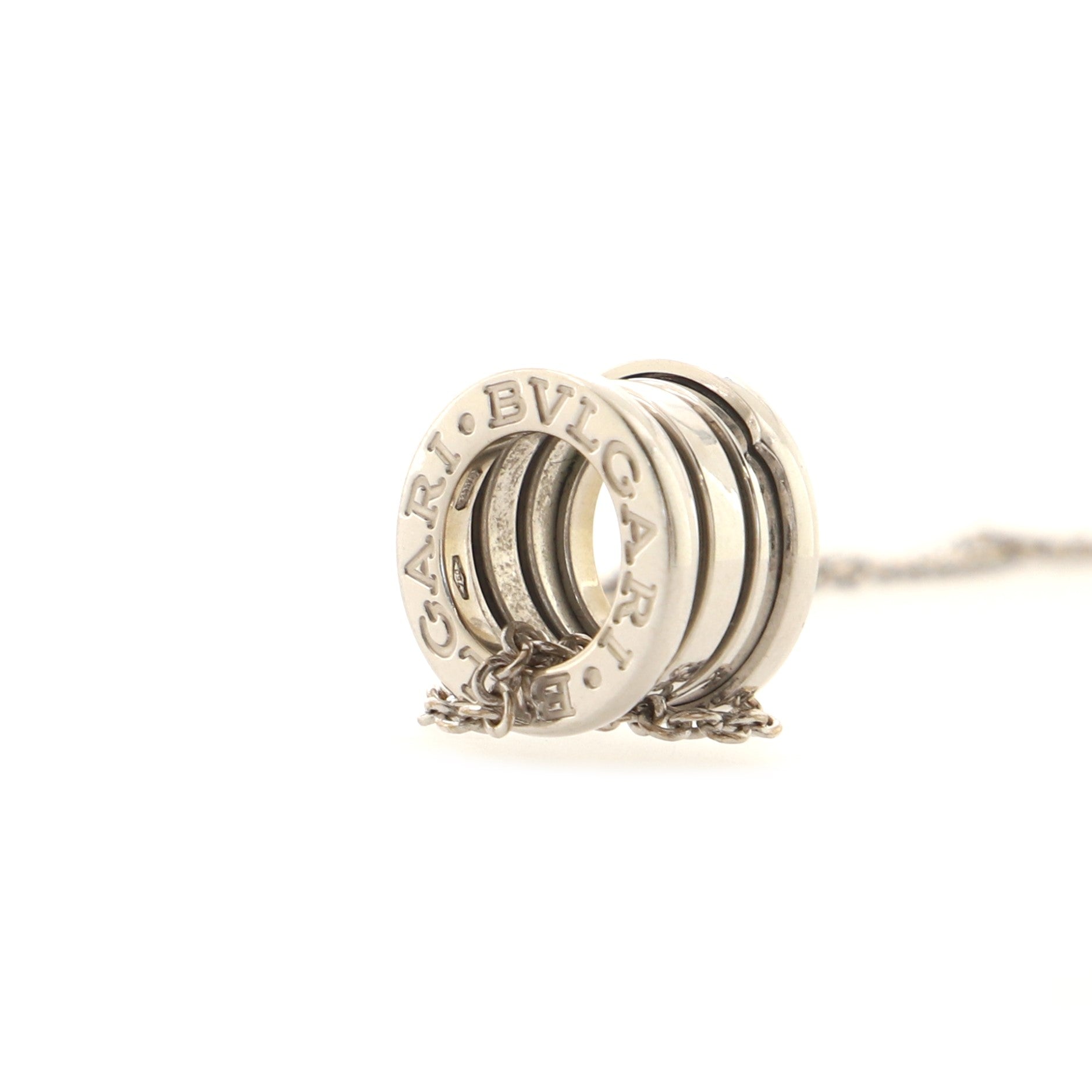 B.Zero1 Pendant Necklace 18K White Gold