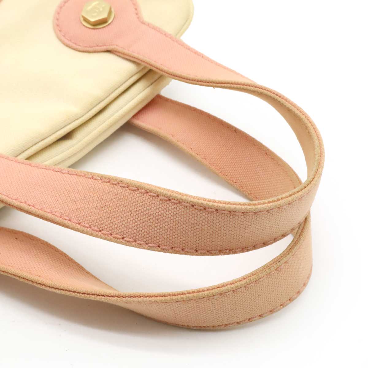 Chanel Canvas Coco Mark Marshmallow Tote Bag A24224