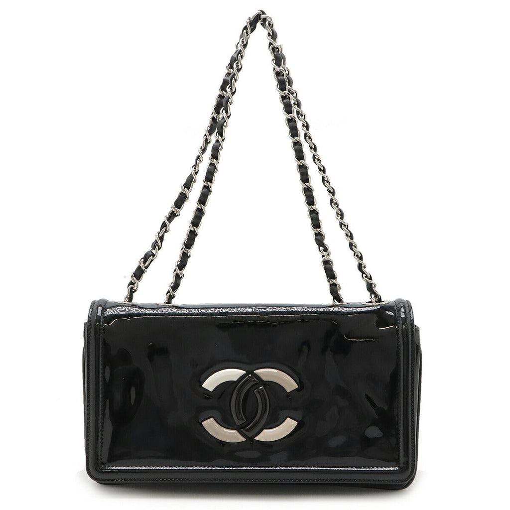 Chanel Enamel/Lambskin Lipstick Coco Mark Chain Shoulder Bag