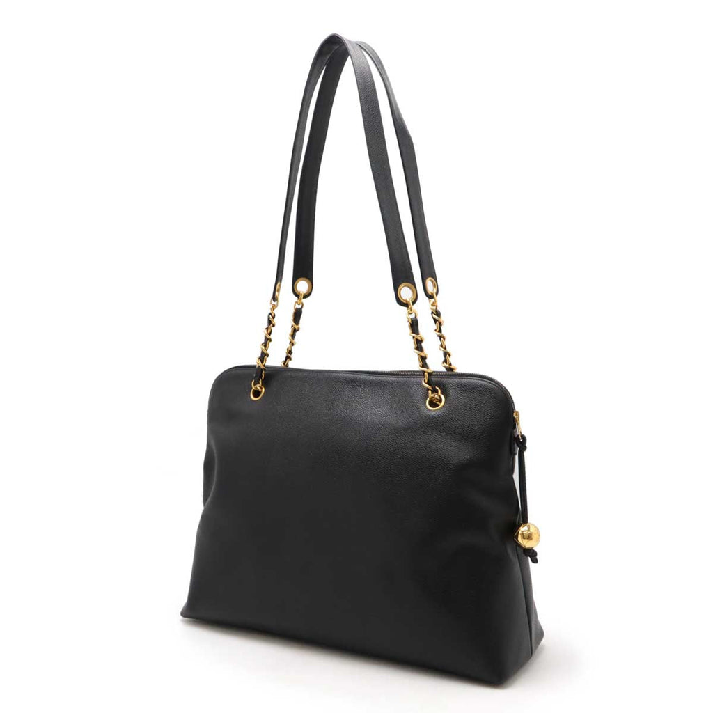 Chanel Caviar Skin Coco Mark Coco Ball 2way Tote Bag A03578