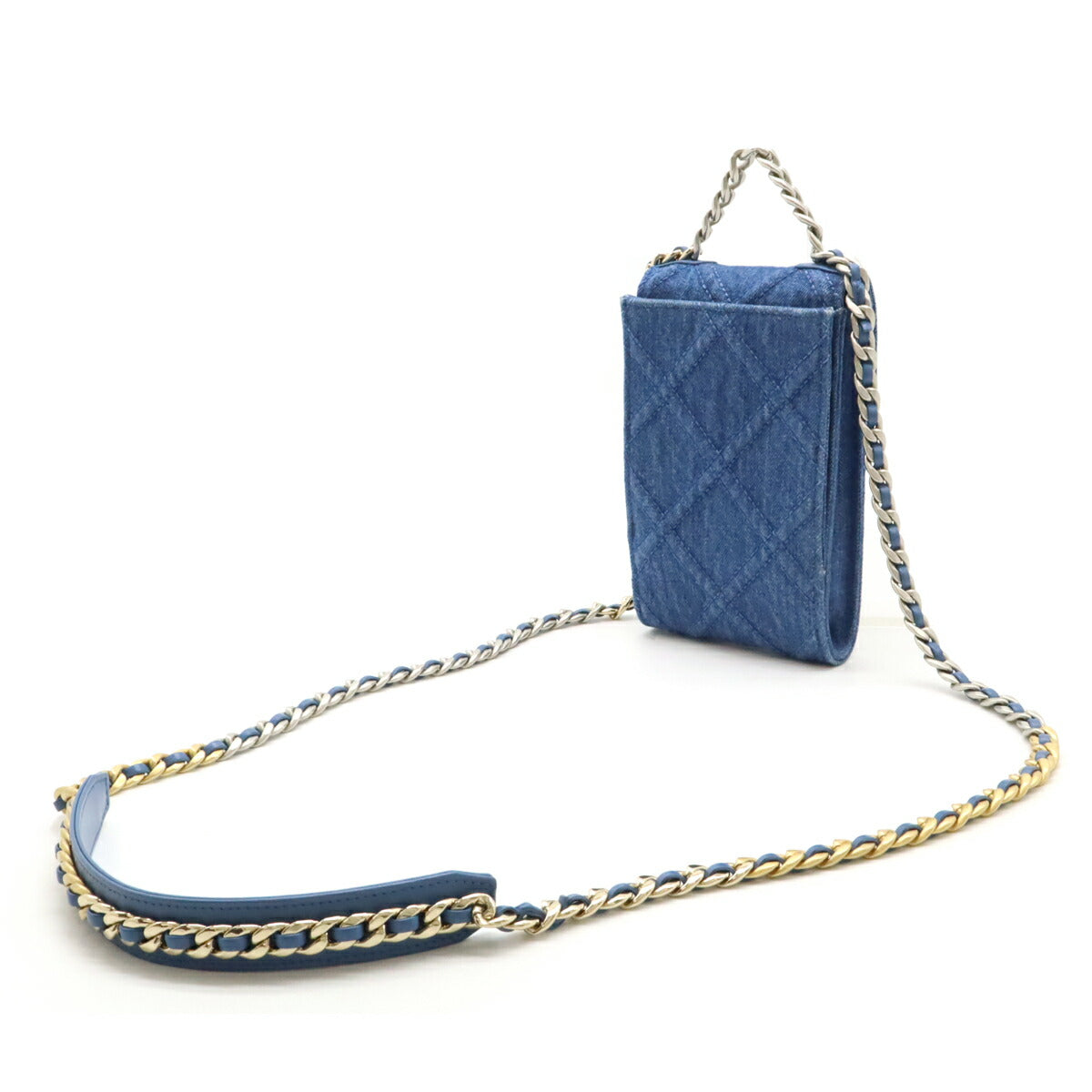 Chanel 19 Denim Chain Shoulder Bag Pouch