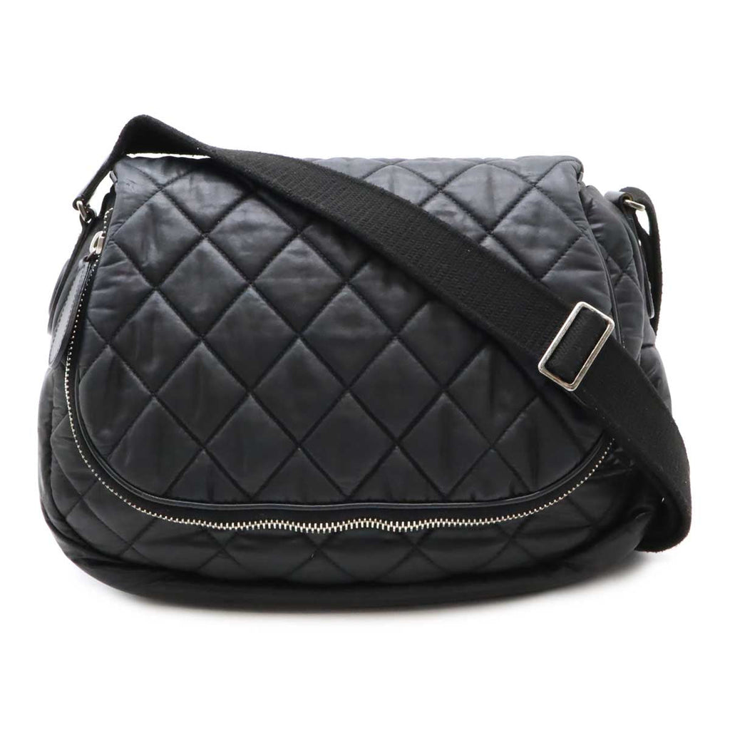 Chanel Coated Nylon Leather Coco Cocoon Matelasse 2way Shoulder Bag