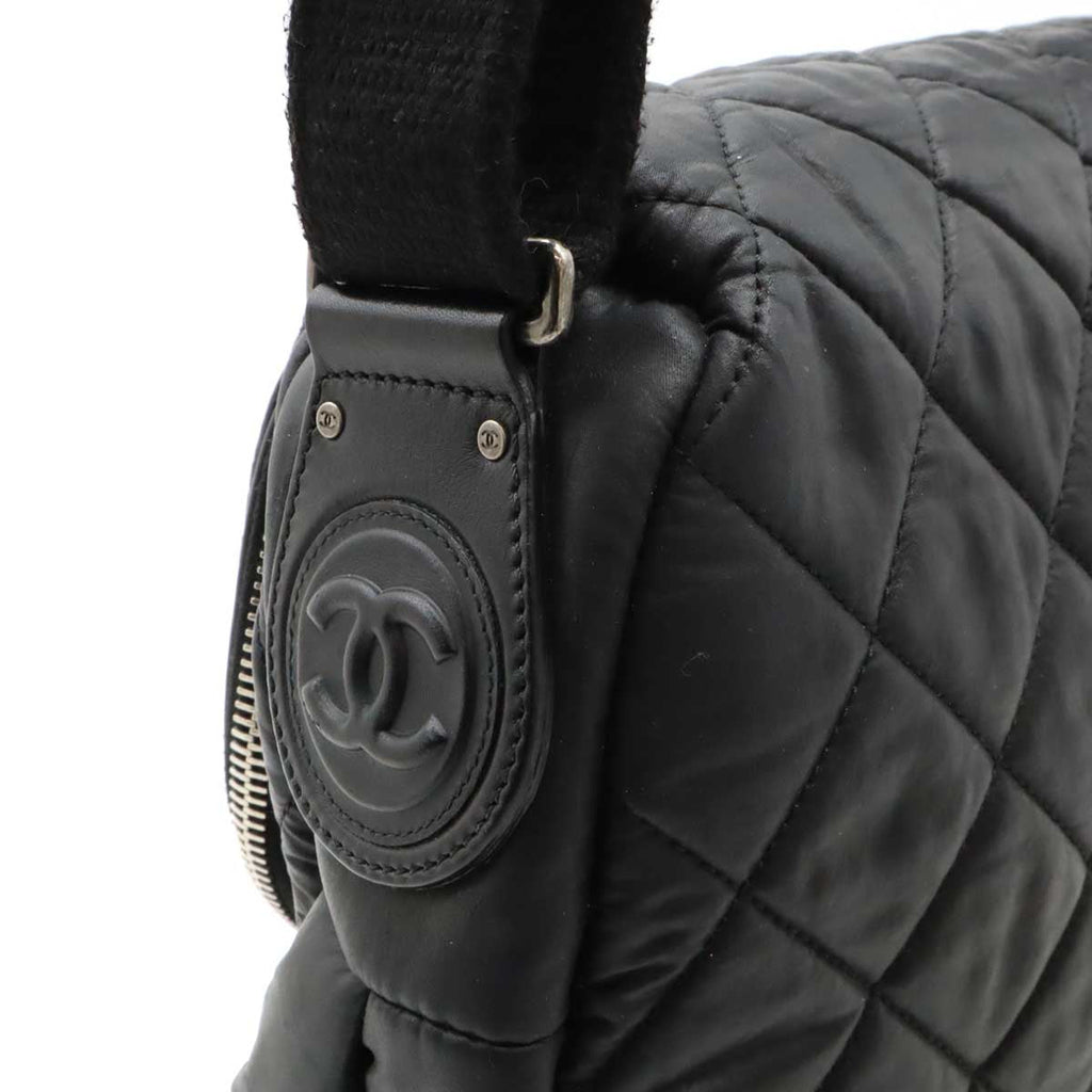 Chanel Coated Nylon Leather Coco Cocoon Matelasse 2way Shoulder Bag