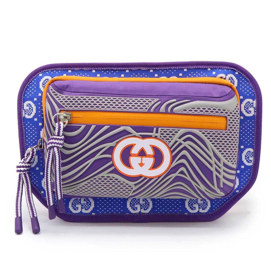 Gucci Nylon Jersey Rubber GG Belt Bag 752102
