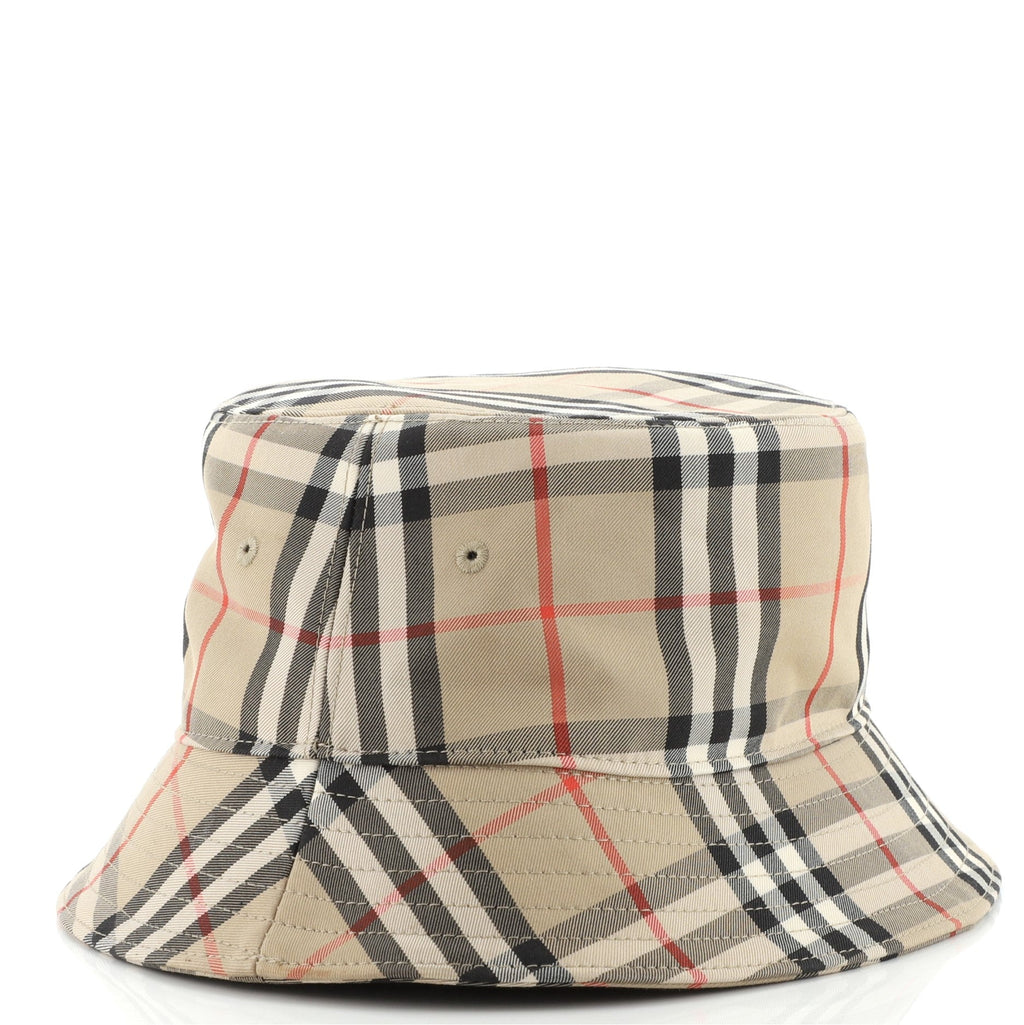 Bucket Hat Vintage Check Canvas Medium