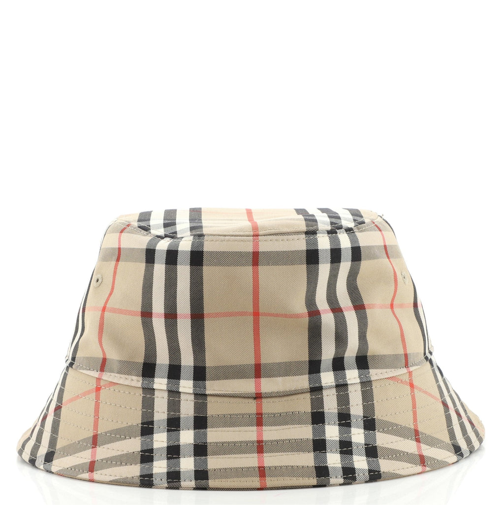 Bucket Hat Vintage Check Canvas Medium