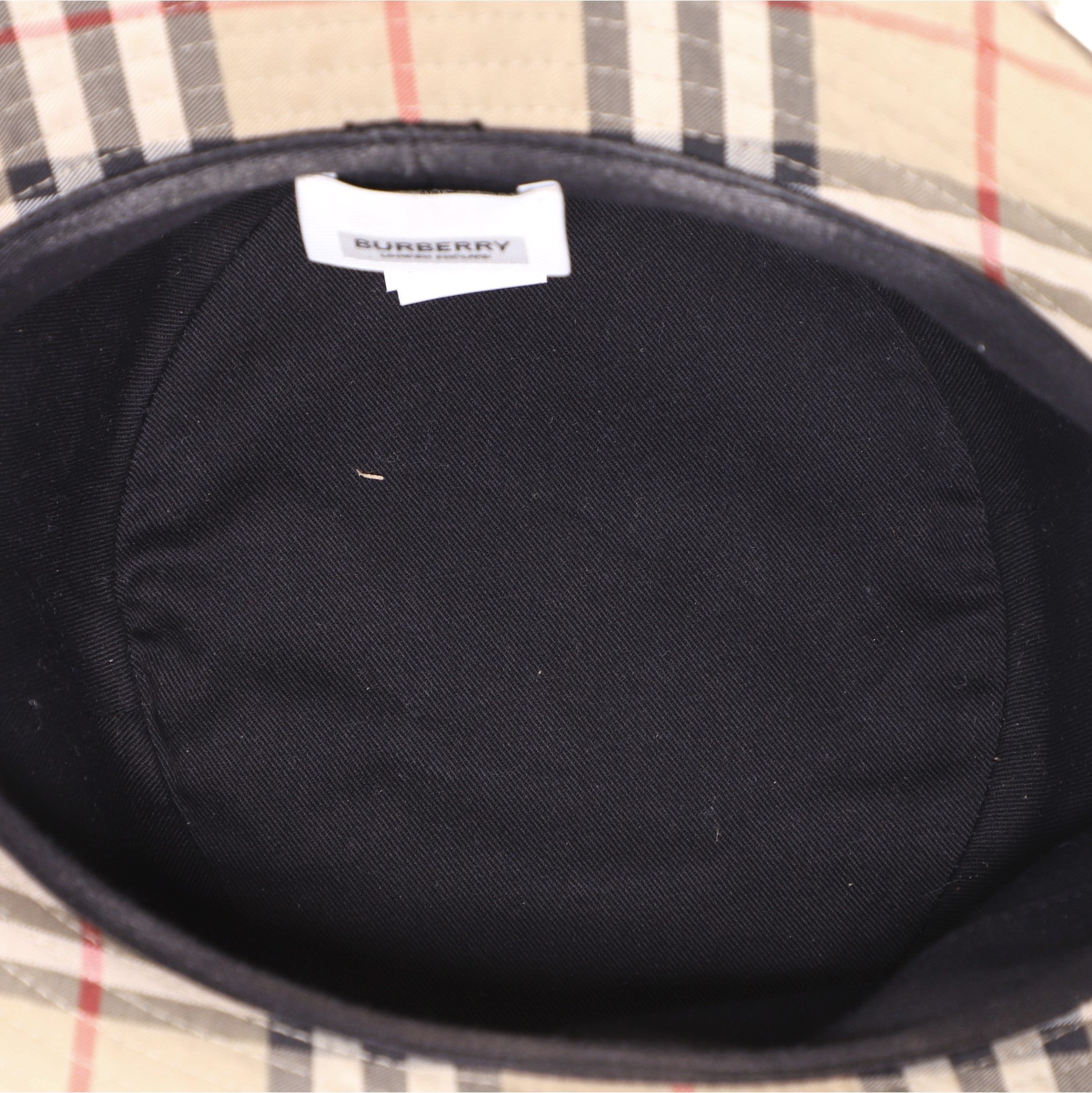 Bucket Hat Vintage Check Canvas Medium