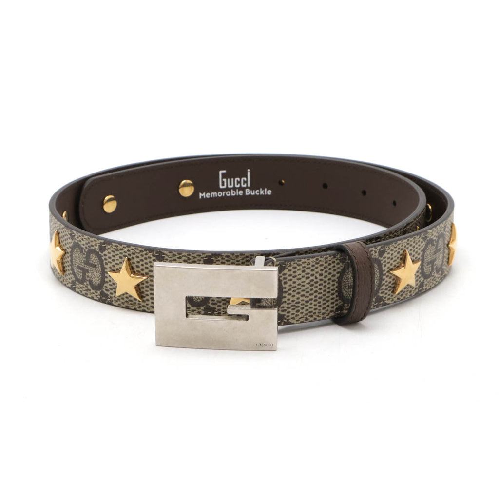 Gucci GG Supreme PVC Leather Belt