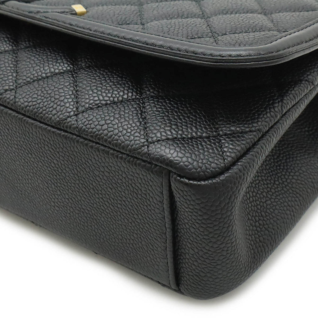 Chanel Caviar CC Filigree Flap Bag Chain Shoulder Bag A93341
