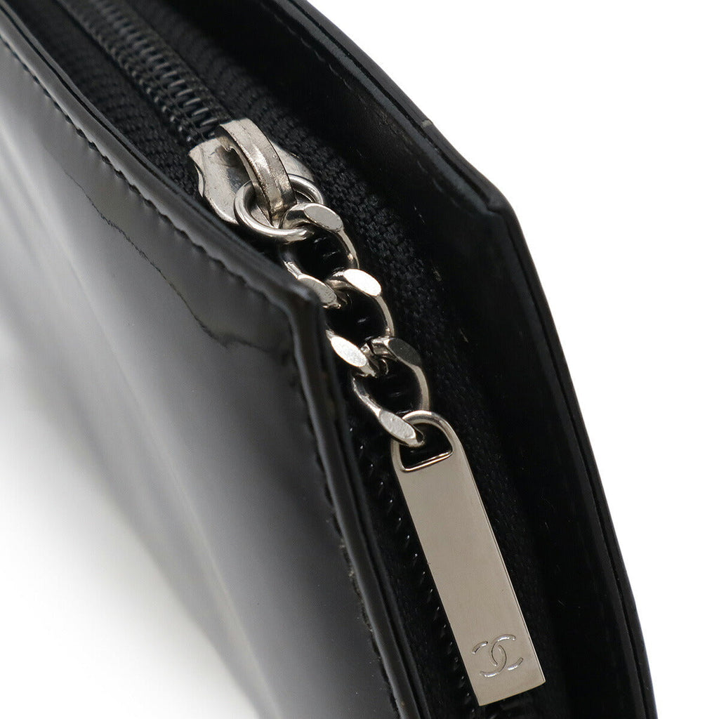 Chanel Make Up Patent Long Wallet
