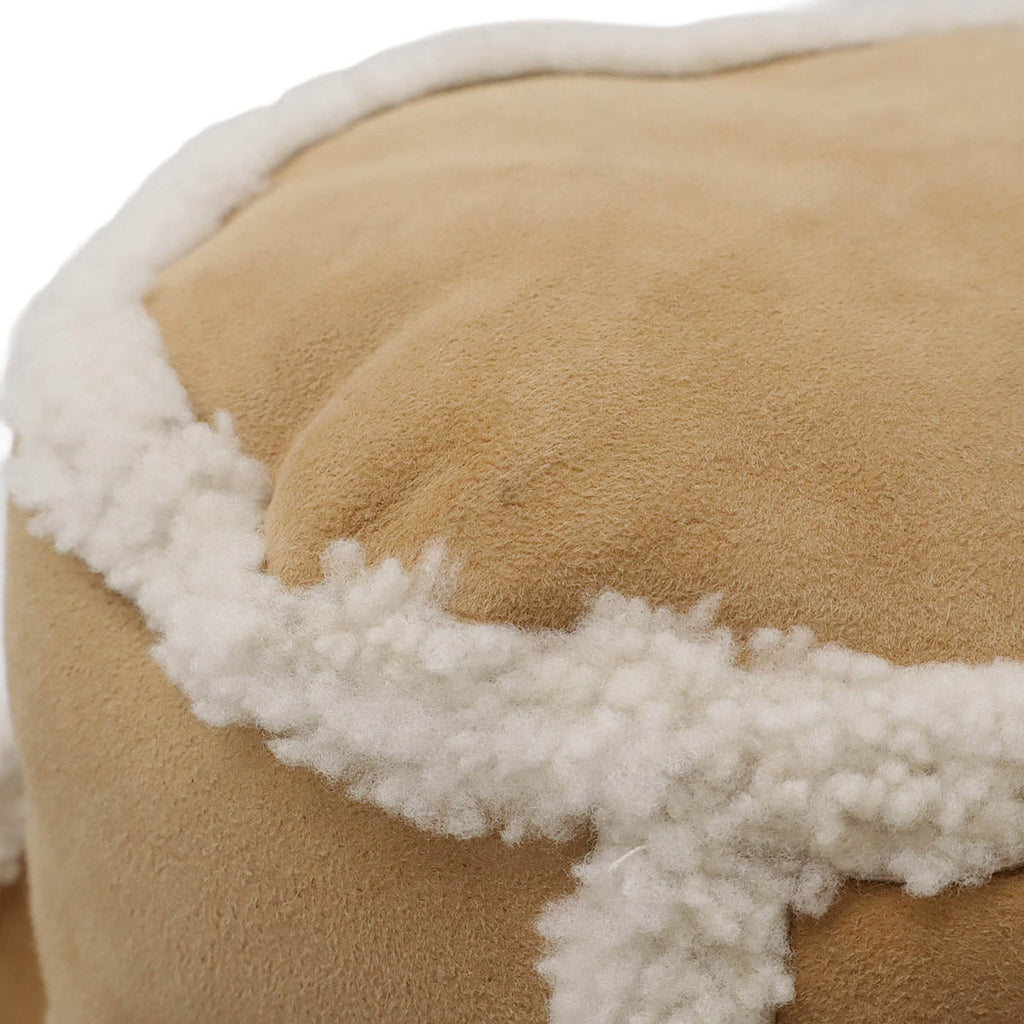 Fendi Logo Shearling Bucket Hat Sheepskin Hat