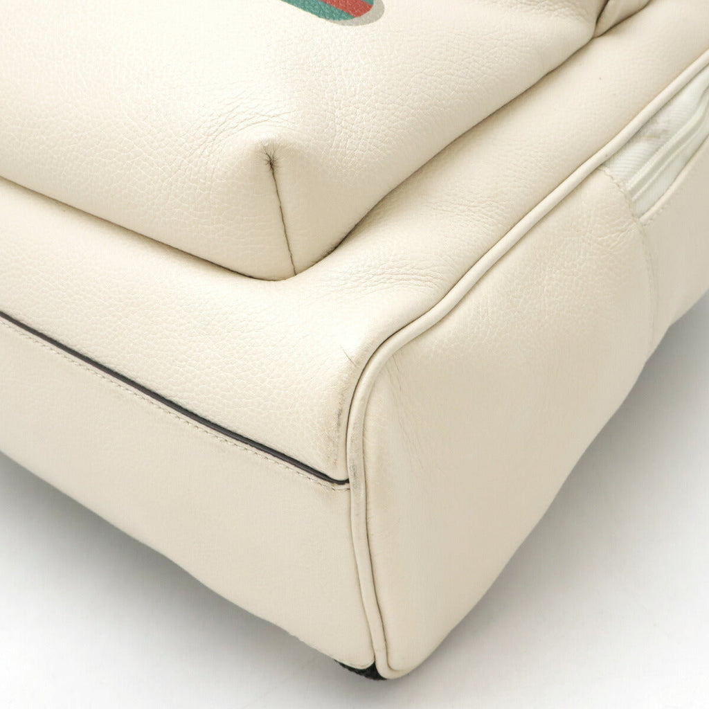 Gucci Gucci Print Leather Backpack