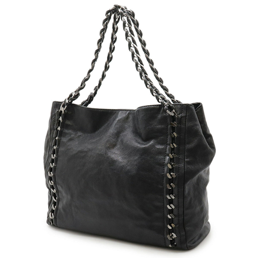 Chanel Luxury Line Caviar Leather 2way Tote Bag