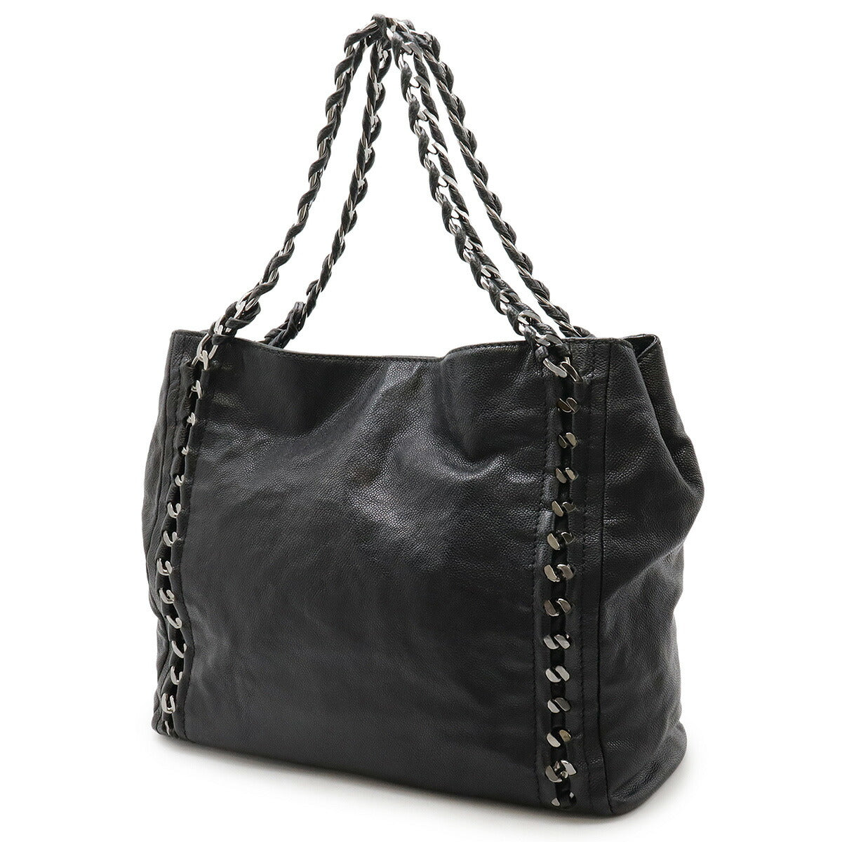 Chanel Luxury Line Caviar Leather 2way Tote Bag