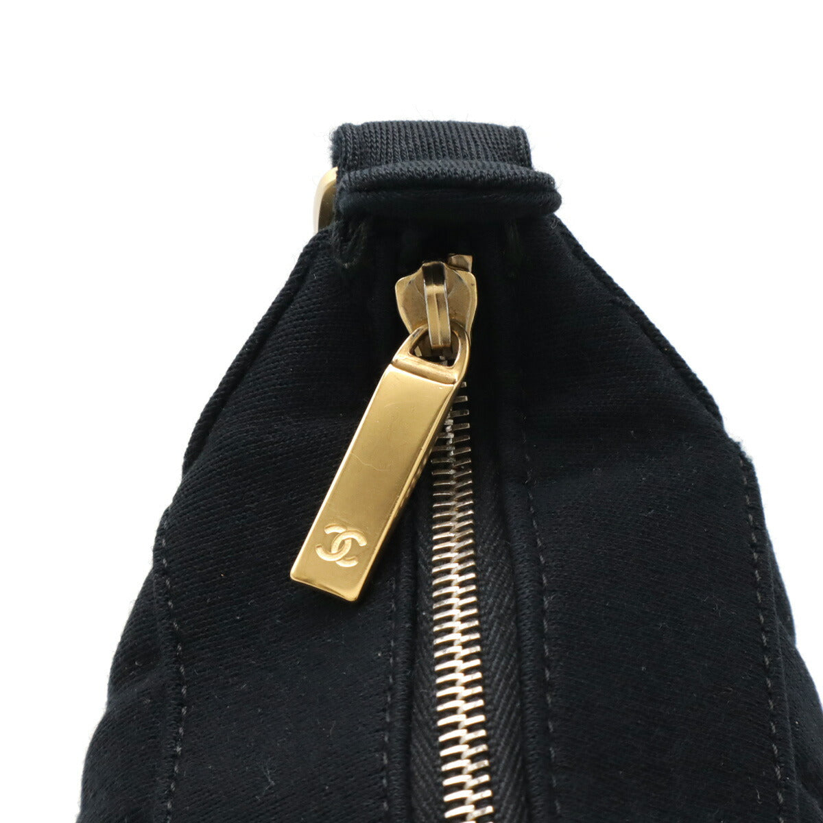 Chanel Choco Bar Cotton Jersey Leather Shoulder Bag