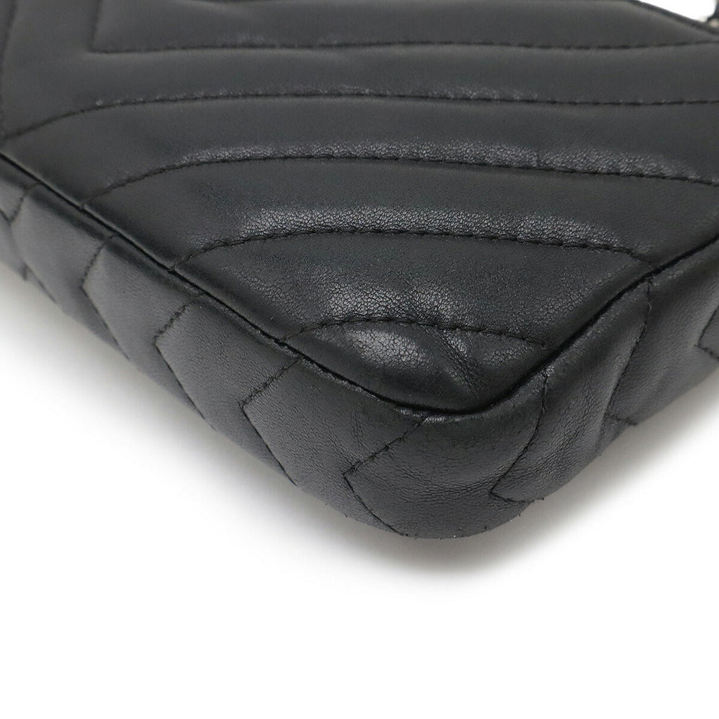 Chanel V Stitch Chevron Lambskin 2way Chain Bag