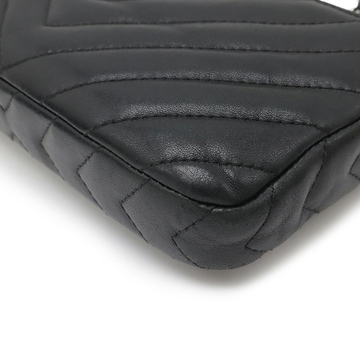 Chanel V Stitch Chevron Lambskin 2way Chain Bag