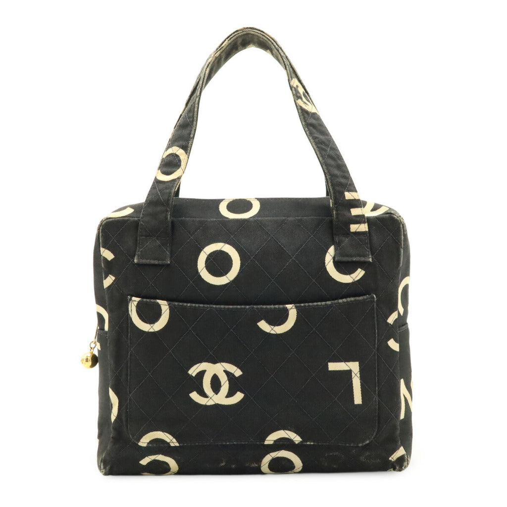 Chanel Coco Mark Canvas Tote Bag