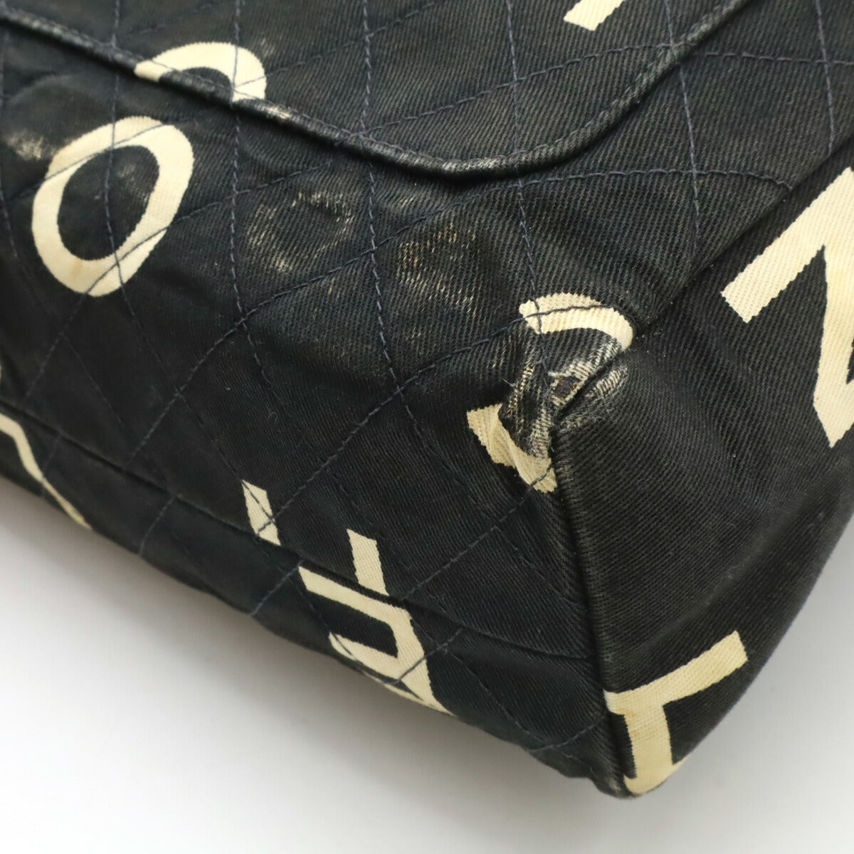 Chanel Coco Mark Canvas Tote Bag