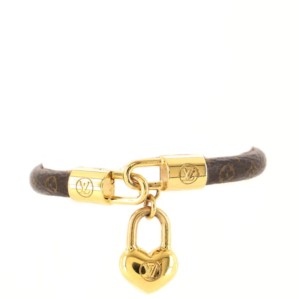 Crazy In Lock Bracelet Monogram Canvas with Metal
