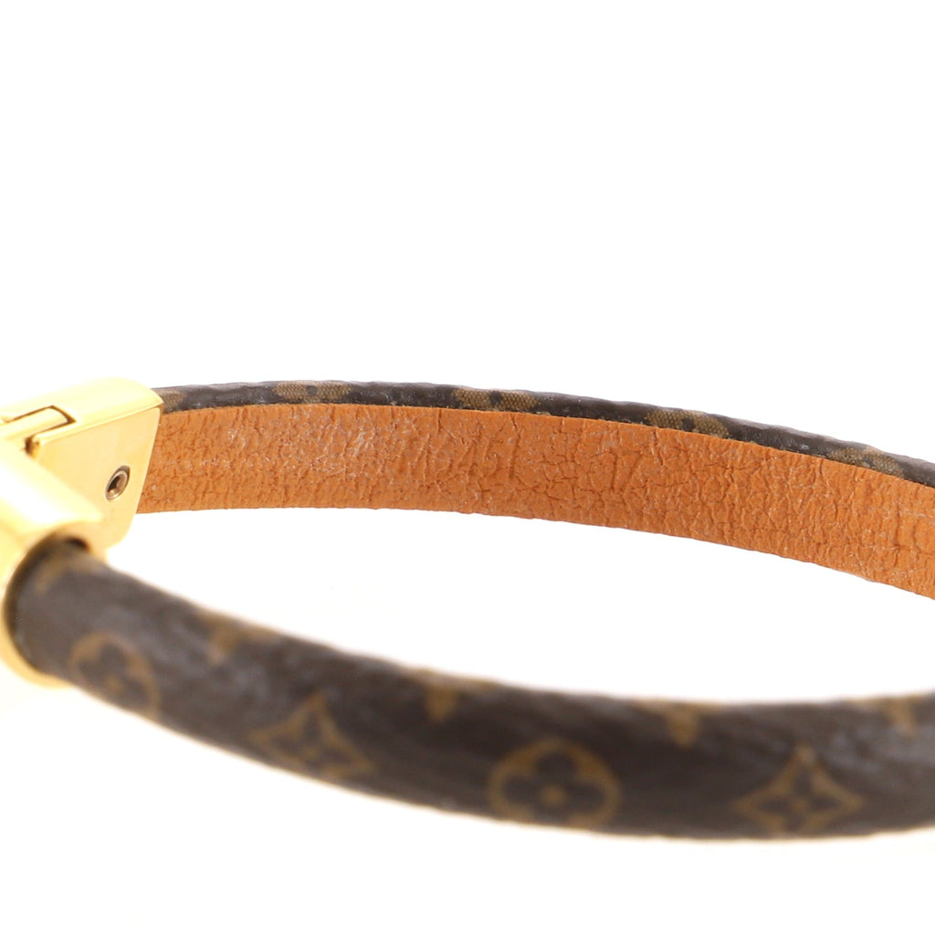Crazy In Lock Bracelet Monogram Canvas with Metal
