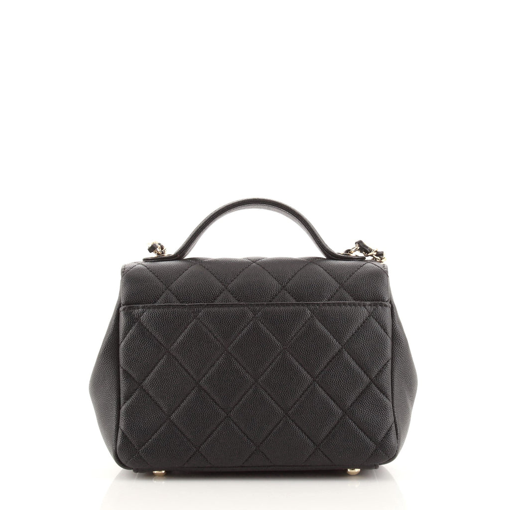 Business Affinity Flap Bag Quilted Caviar Mini