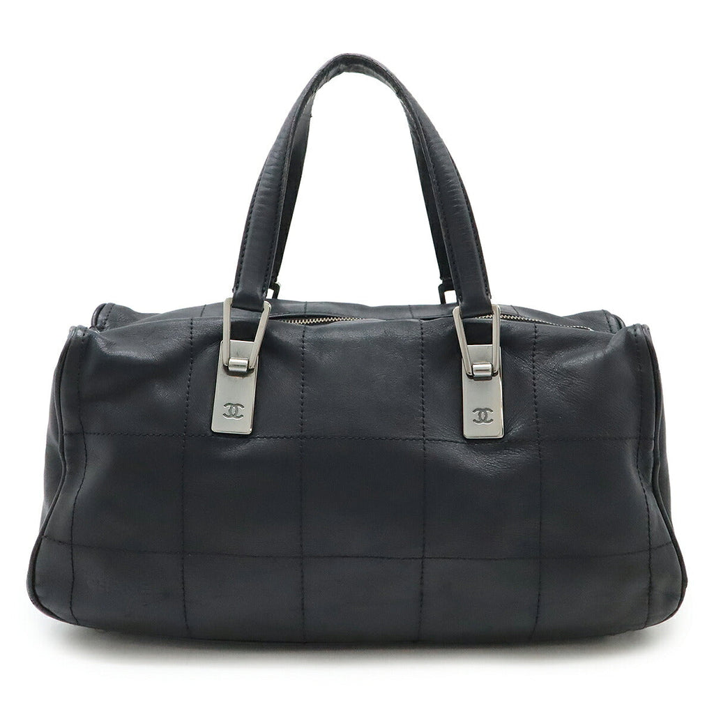 Chanel Choco Bar Leather Boston Bag