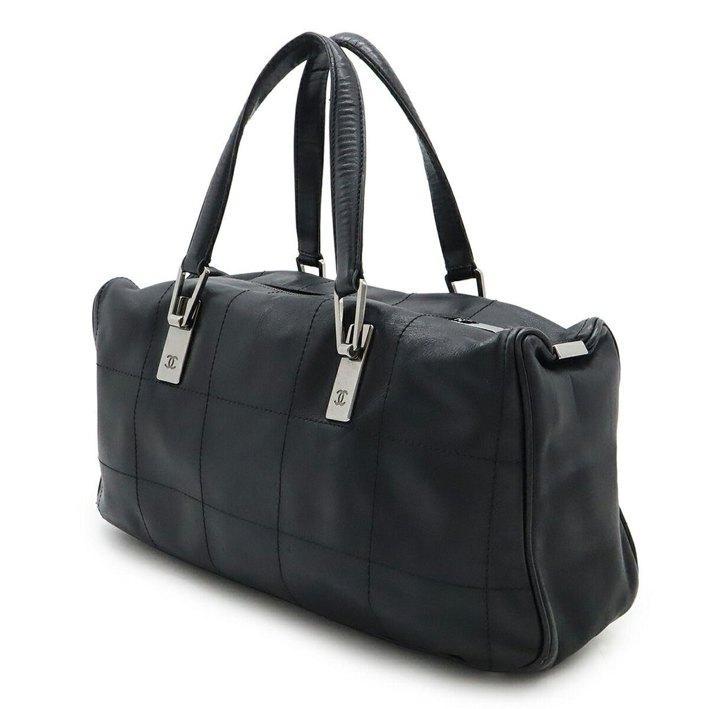 Chanel Choco Bar Leather Boston Bag