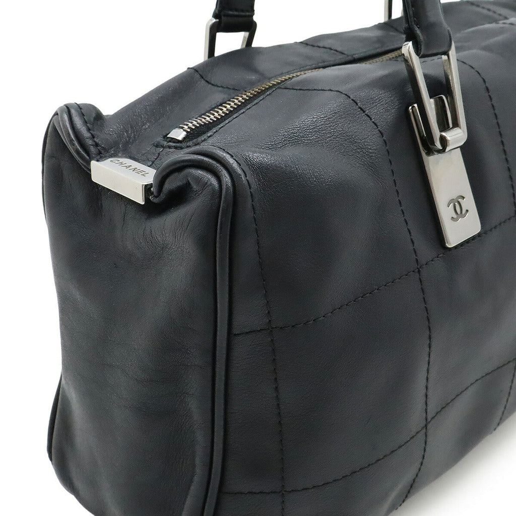 Chanel Choco Bar Leather Boston Bag