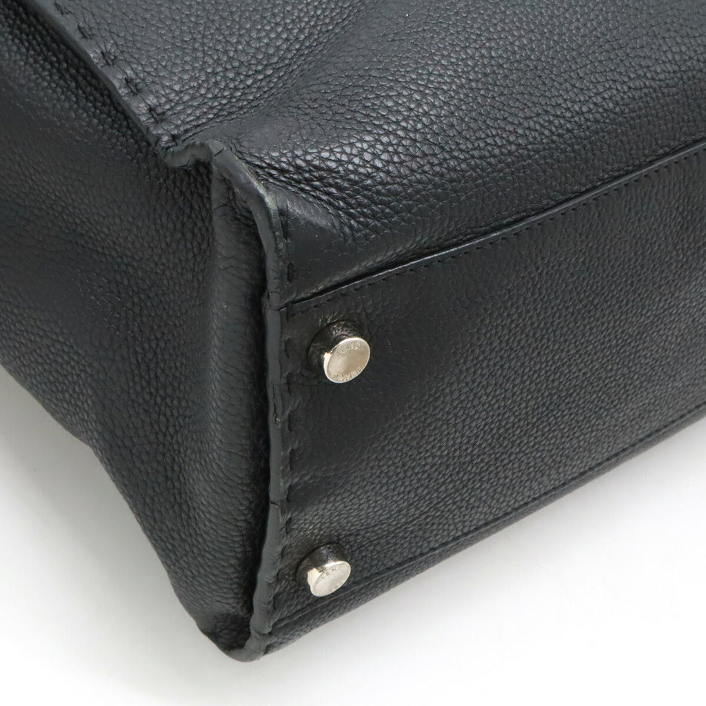 Fendi Peekaboo Sellaria Leather 2way Briefcase