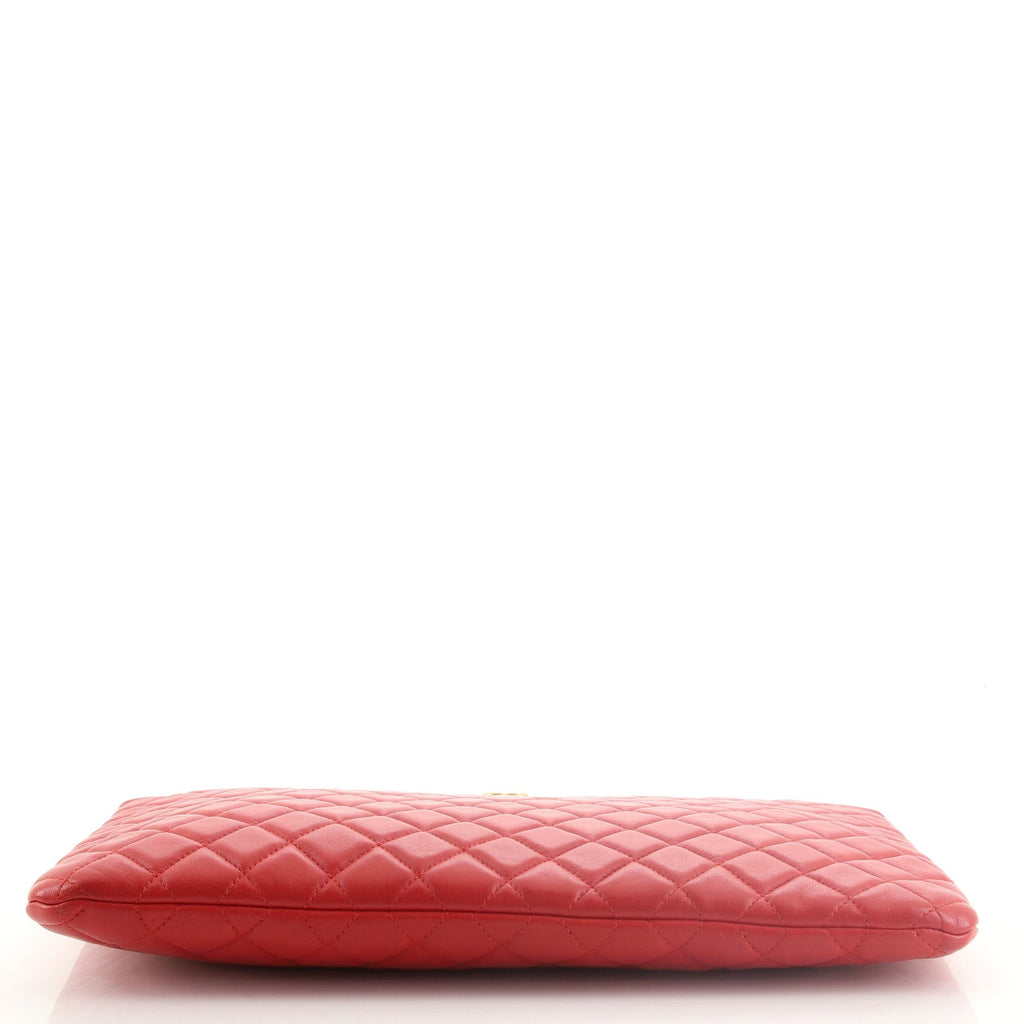 Boy O Case Clutch Quilted Lambskin Large
